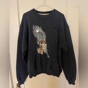 Navy Champion crew neck